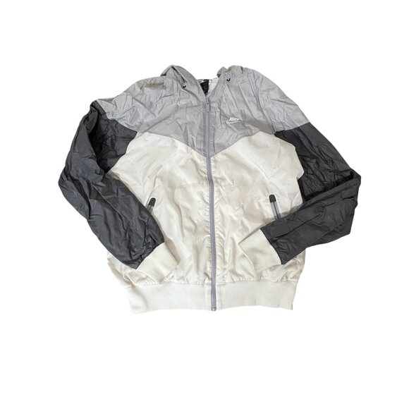 Nike Air Windbreaker Hooded Jacket Sportswear Black Gray White Size Small - Picture 3 of 7